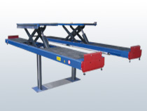 Two cylinder lifting devices with drive-on platforms  3,5t with scissors Wheel-free jack platform