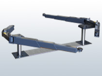 Two cylinder lifting devices  with 5.0 t swivel arm supports